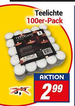 Teelichte 100er-Pack