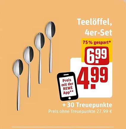 Teelöffel, 4er-Set