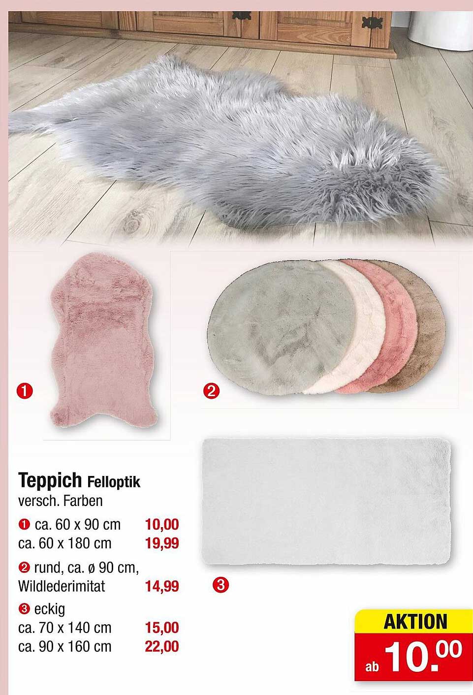 Teppich Felloptik