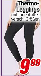 Thermo-Leggings mit Innenfutter