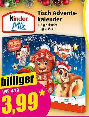 Tisch Adventskalender