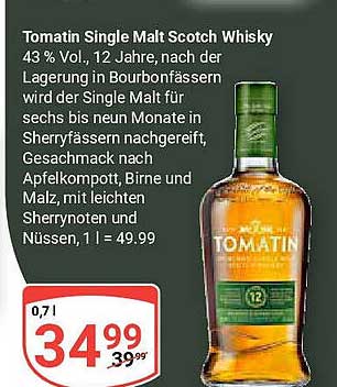 Tomatin Single Malt Scotch Whisky