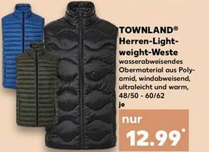 TOWNLAND® Herren-Lightweight-Weste