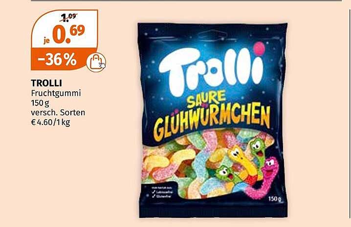 TROLLI SAURE GLÜHWÜRMCHEN