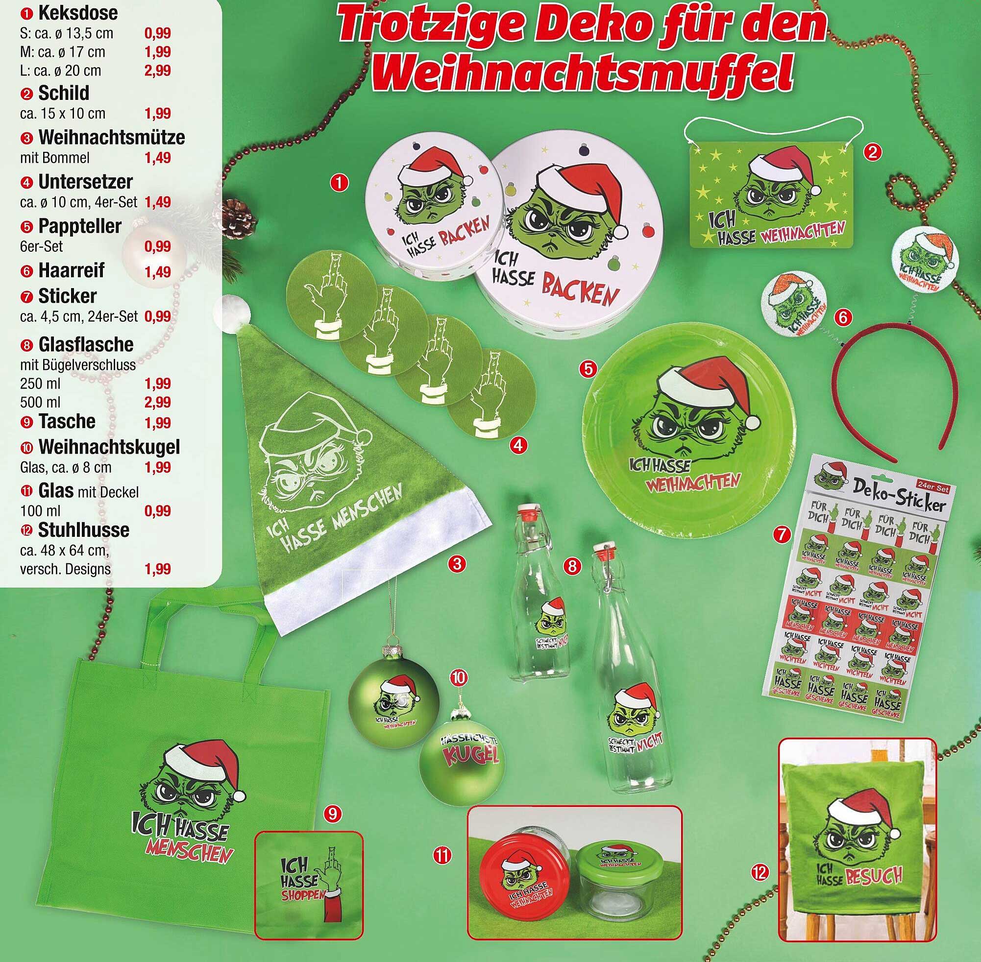 Trotzige Deko für den Weihnachtsmuffel