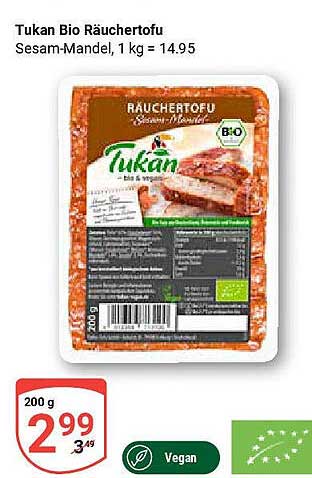 Tukan Bio Räuchertofu