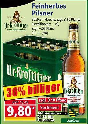 Ur-Krostitzer Feinh erbens Pilsner