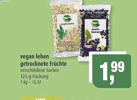 vegan leben getrocknete Früchte