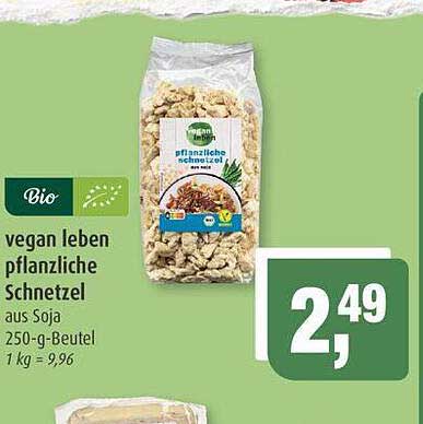 vegan leben pflanzliche Schnetzel aus Soja