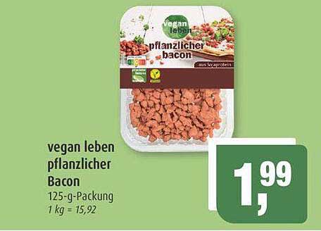 vegan leben pflanzlicher Bacon