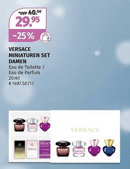 VERSACE MINIATUREN SET DAMEN