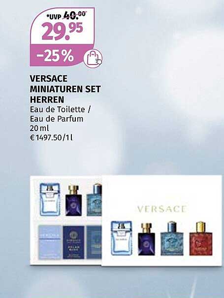 VERSACE MINIATUREN SET HERREN