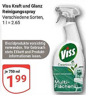 Viss Kraft und Glanz Reinigungsspray