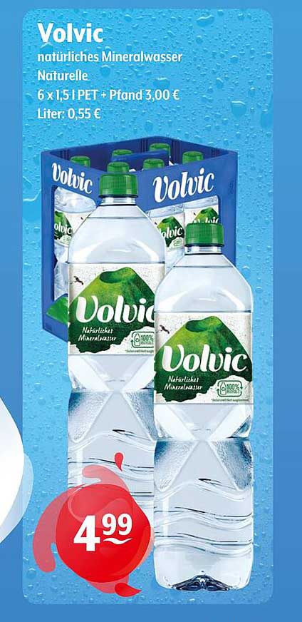 Volvic natürliches Mineralwasser