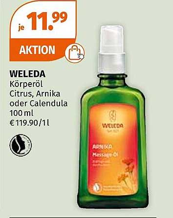 WELEDA Körperöl Citrus, Arnika oder Calendula