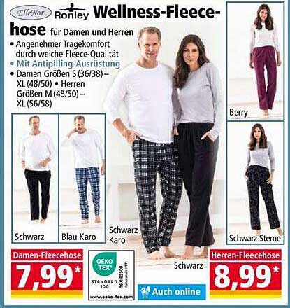 Wellness-Fleece-hose für Damen und Herren