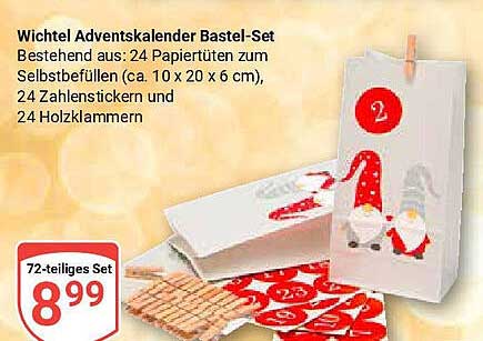 Wichtel Adventskalender Bastel-Set