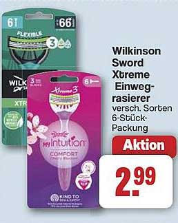 Wilkinson Sword Xtreme Einweg-Rasierer 6-Stück-Packung