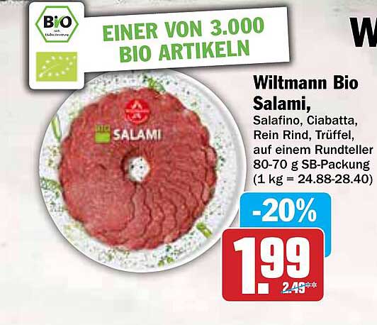 Wiltmann Bio Salami