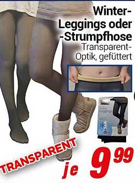 Winter-Leggings oder -Strumpfhose