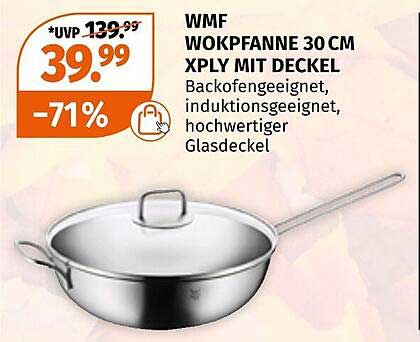 WMF WOKPFANNE 30 CM XPLY MIT DECKEL