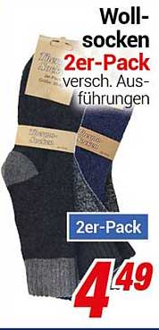 Wollsocken 2er-Pack