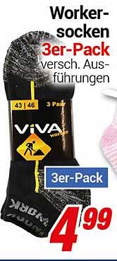 Worker-socken 3er-Pack