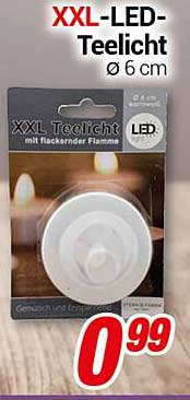 XXL-LED-Teelicht