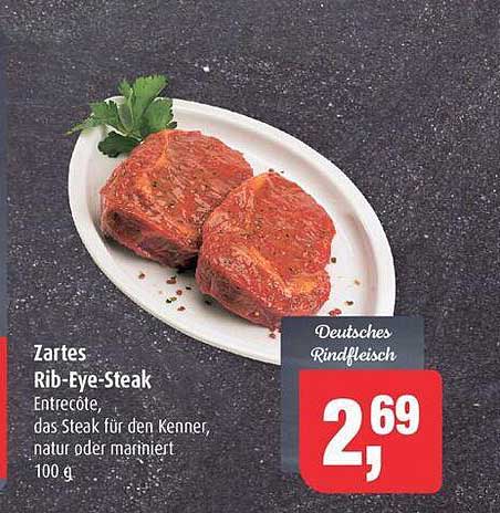 Zartes Rib-Eye-Steak