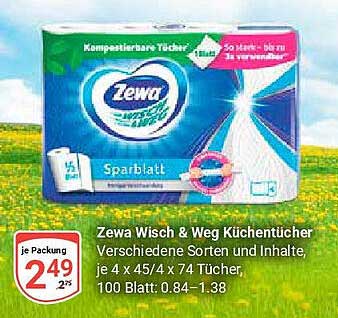 Zewa Wisch & Weg Küchentücher