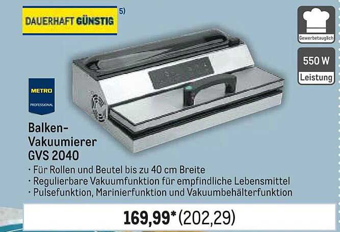 Balken-Vakuumierer GVS 2040