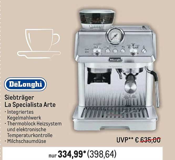 DeLonghi Siebträger La Specialista Arte