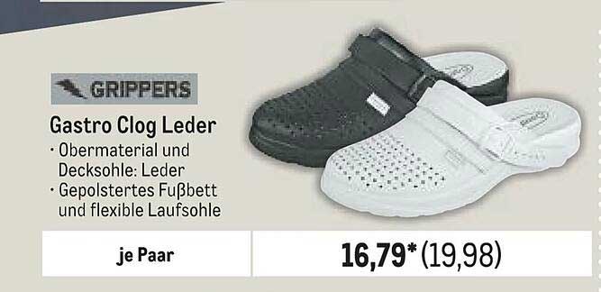 Gastro Clog Leder