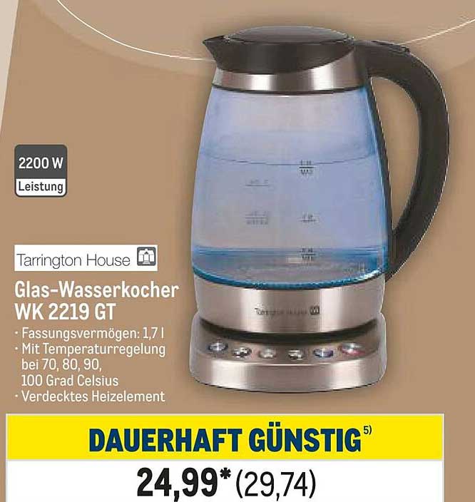 Glas-Wasserkocher WK 2219 GT