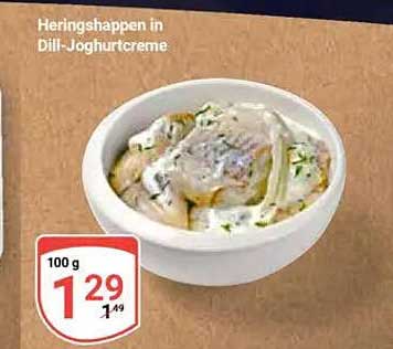 Heringshappen in Dill-Joghurtsauce