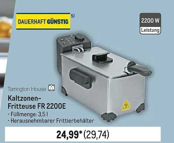 Kaltzonen-Fritteuse FR 2200E