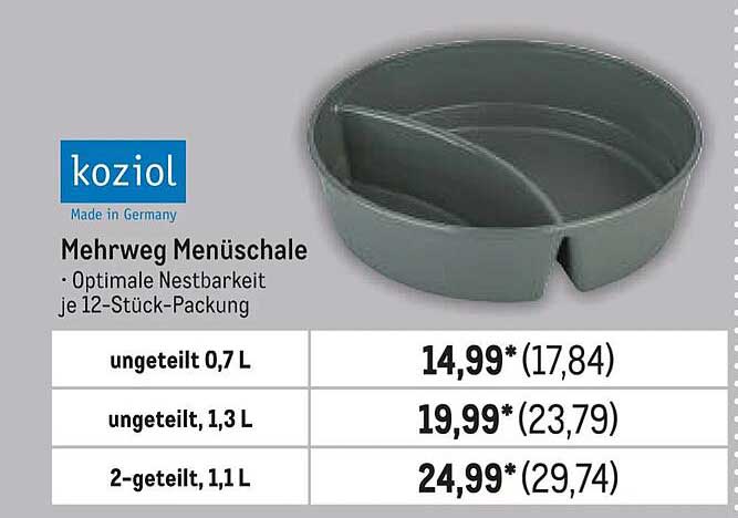 koziol Mehrweg Menüschaale