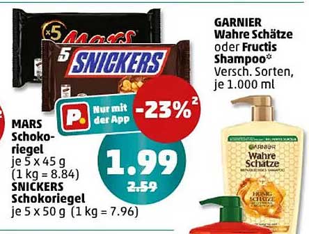 MARS Schokoriegel  
SNICKERS Schokoriegel  