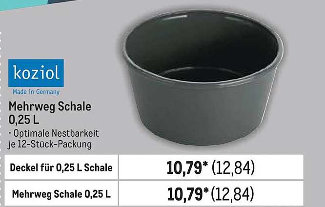 Mehrweg Schale 0,25 L