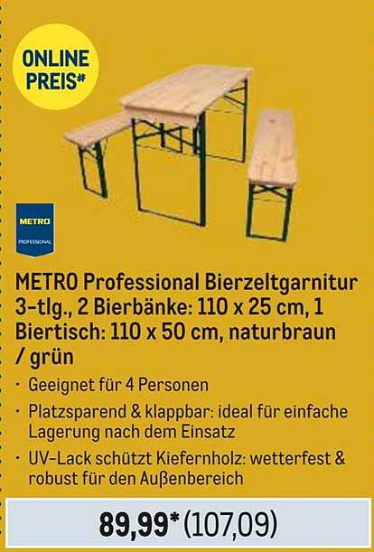 METRO Professional Bierzelgarnitur