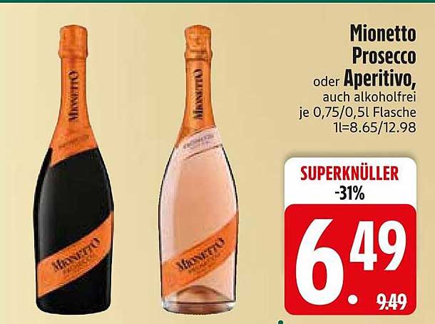 Mionetto Prosecco oder Aperitivo