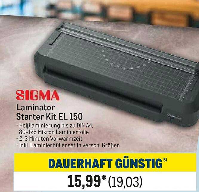 SIGMA Laminator Starter Kit EL 150