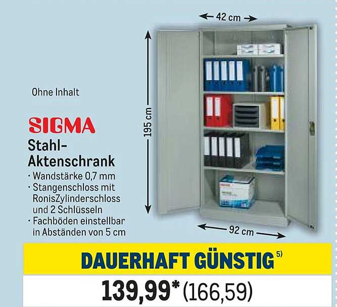 SIGMA Stahl-Aktenschrank