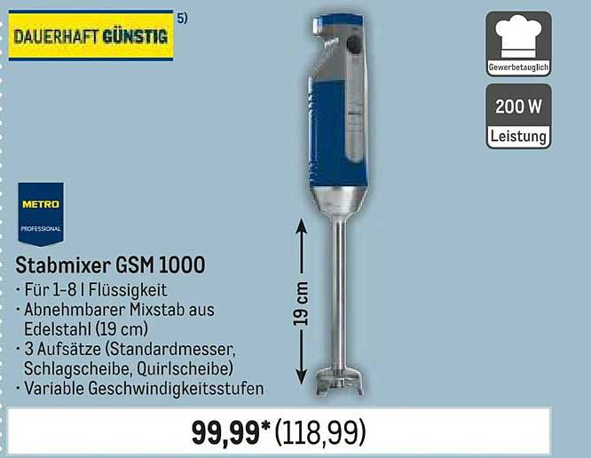 Stab mixer GSM 1000