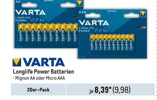 VARTA Longlife Power Batterien