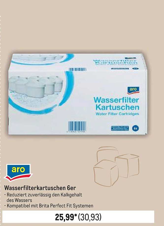 Wasserfilterkartuschen 6er