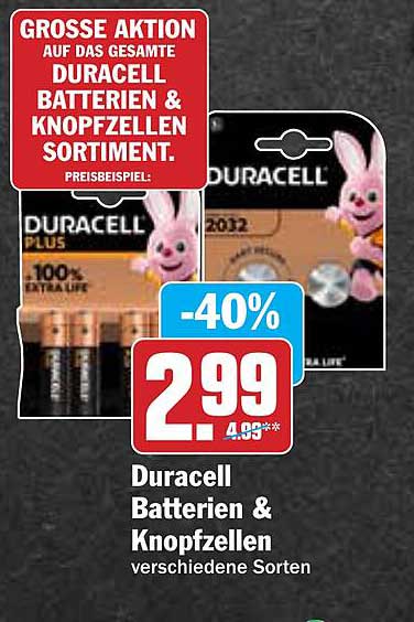 Duracell Batterien & Knopfzellen