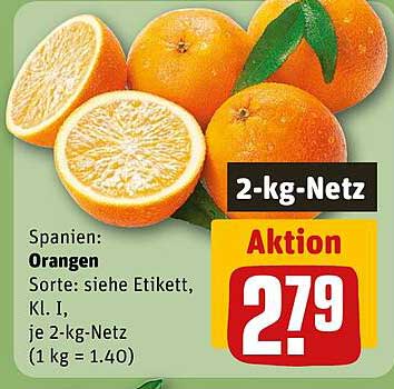 2-kg-Netz Orangen