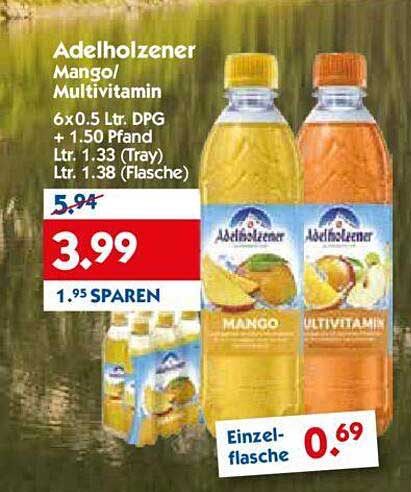 Adelholzener Mango/Multivitamin