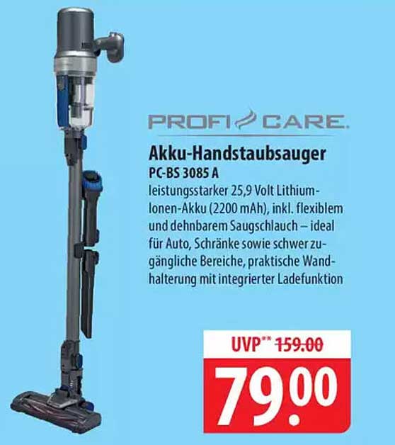 Akku-Handstaubsauger PC-BS 3085 A